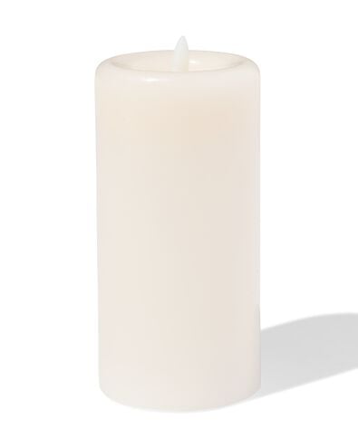 Bougie LED ⌀7,5x15cm ivoire - 13550141 - HEMA