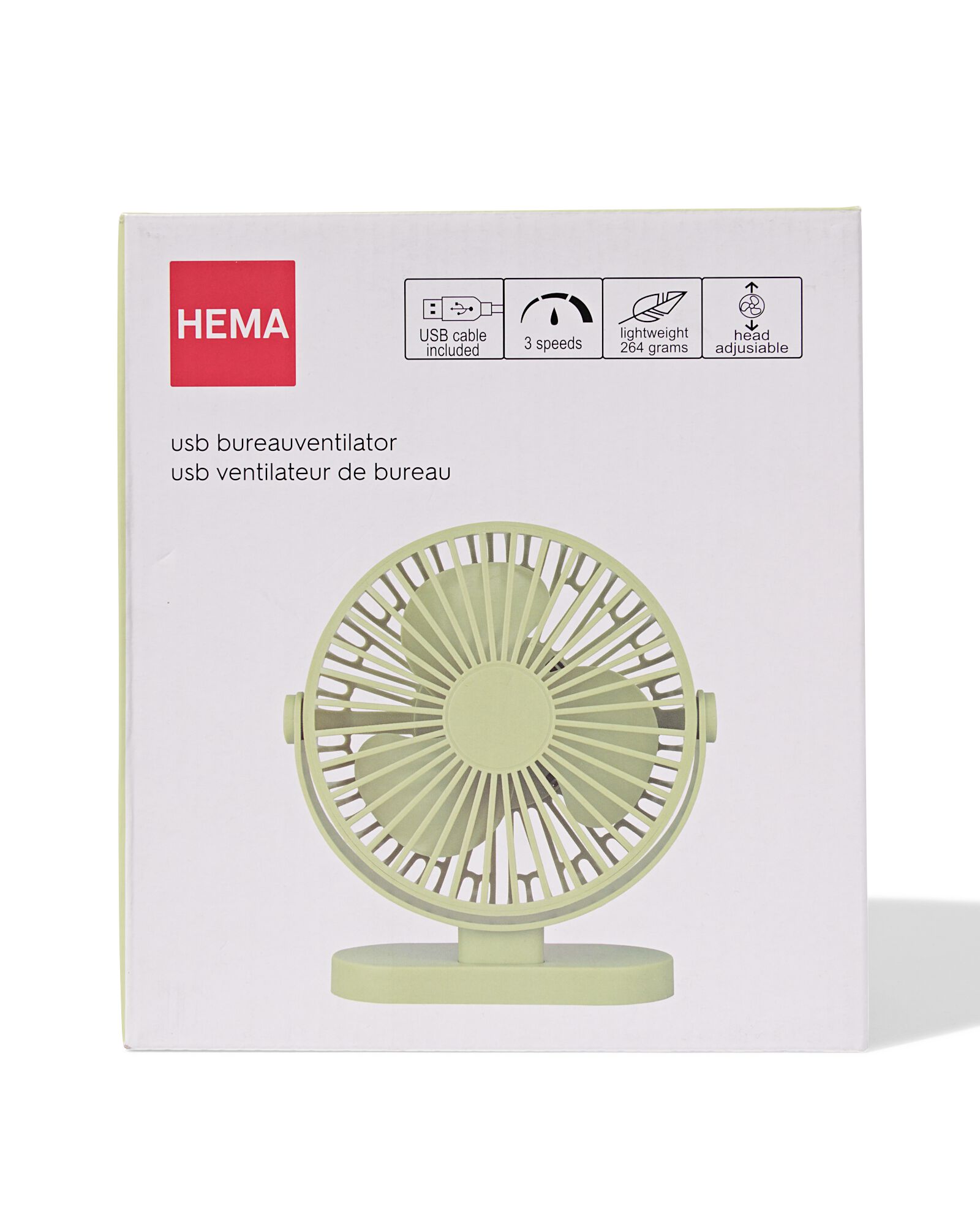 bureauventilator ⌀17.5cm groen - 80200044 - HEMA