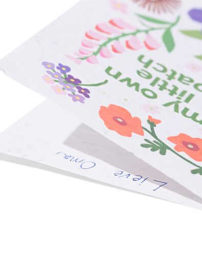 carte de v&oelig;ux "own little patch" avec graines - 41800635 - HEMA