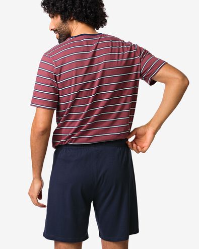 pyjashort homme Jaap jersey retro bleu fonc&eacute; bleu fonc&eacute; - 23686510DARKBLUE - HEMA