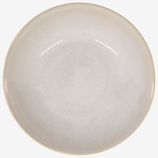 Suppenteller Porto, reaktive Glasur, weiß, 23 cm - 9602373 - HEMA