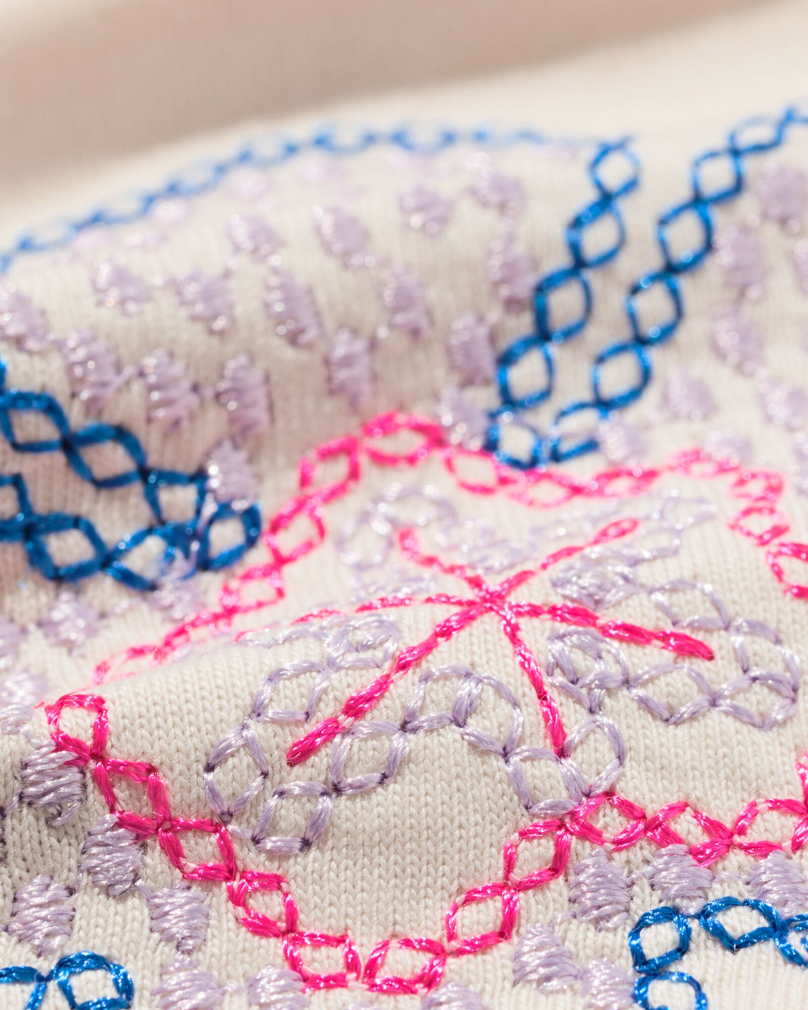 t-shirt enfant jersey fleurs &eacute;cru &eacute;cru - 30854047ECRU - HEMA