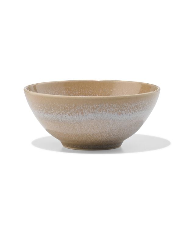 kom &Oslash;12cm Monaco aardewerk lichtbruin - 9650194 - HEMA