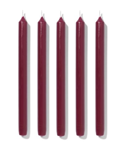 12 bougies longues &Oslash;2.2x29 rouge fonc&eacute;&nbsp; donkerrood 2,2 x 29 - 13503286 - HEMA