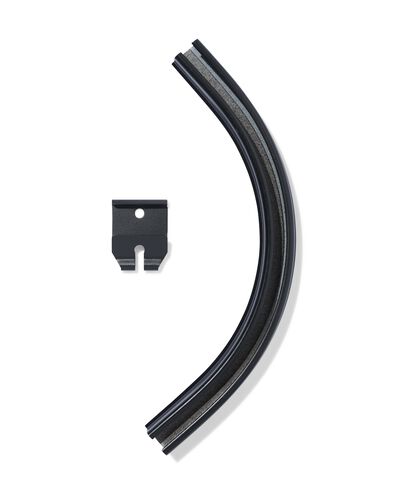 railverbinder met bocht zwart - 7502008 - HEMA