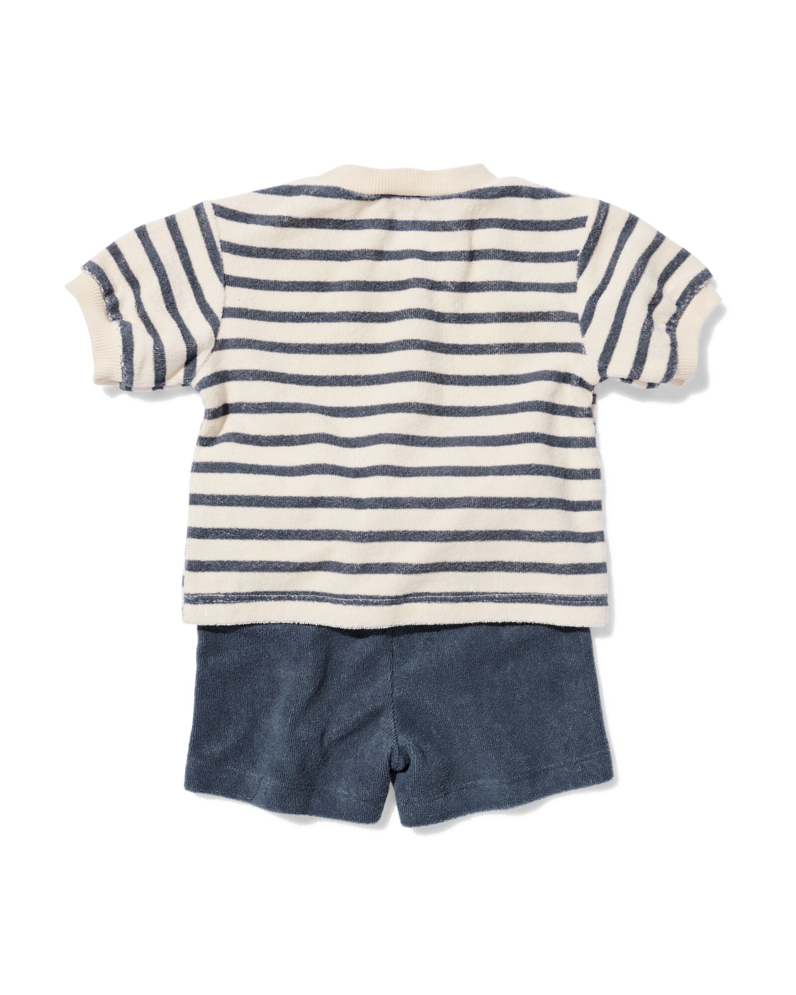 Newborn-Bekleidungsset aus Frottee mit Streifen dunkelgrau dunkelgrau - 33454920DARKGREY - HEMA