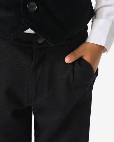 pantalon de jogging enfant piqu&eacute;  noir - 30706808BLACK - HEMA