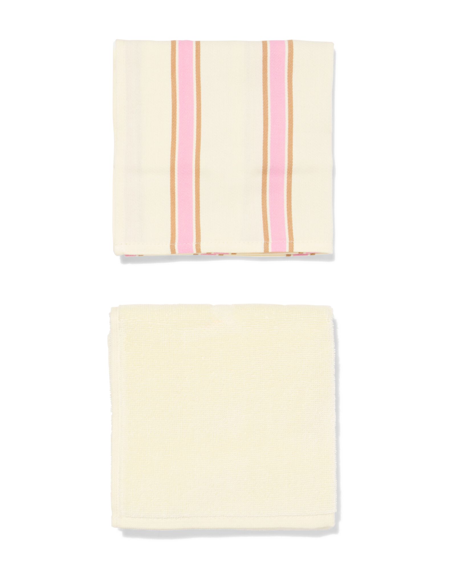 thee- en keukendoekset tompouce strepen - 2 stuks - 5400173 - HEMA