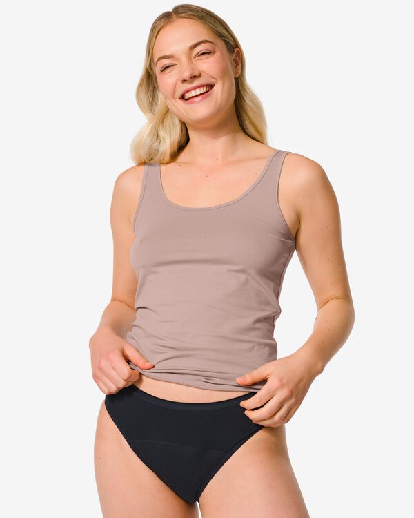 culotte menstruelle coton noir noir - 1000031555 - HEMA