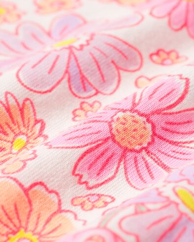 chemise de nuit enfant fleurs rose rose - 23031680PINK - HEMA