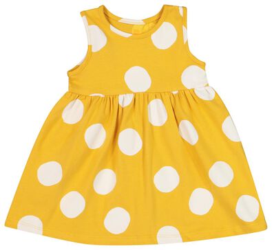 Baby-Kleid, ärmellos, Biobaumwolle gelb - 1000019805 - HEMA