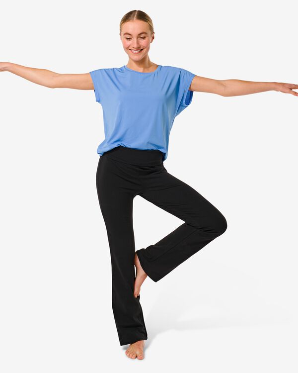 dames yogabroek zwart zwart - 1000030597 - HEMA