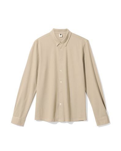 chemise homme Billy piqu&eacute; beige beige - 2101790BEIGE - HEMA