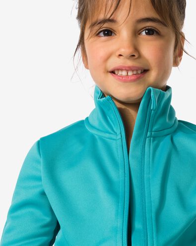 veste de survêtement enfant turquoise turquoise - 36030249TURQUOISE - HEMA