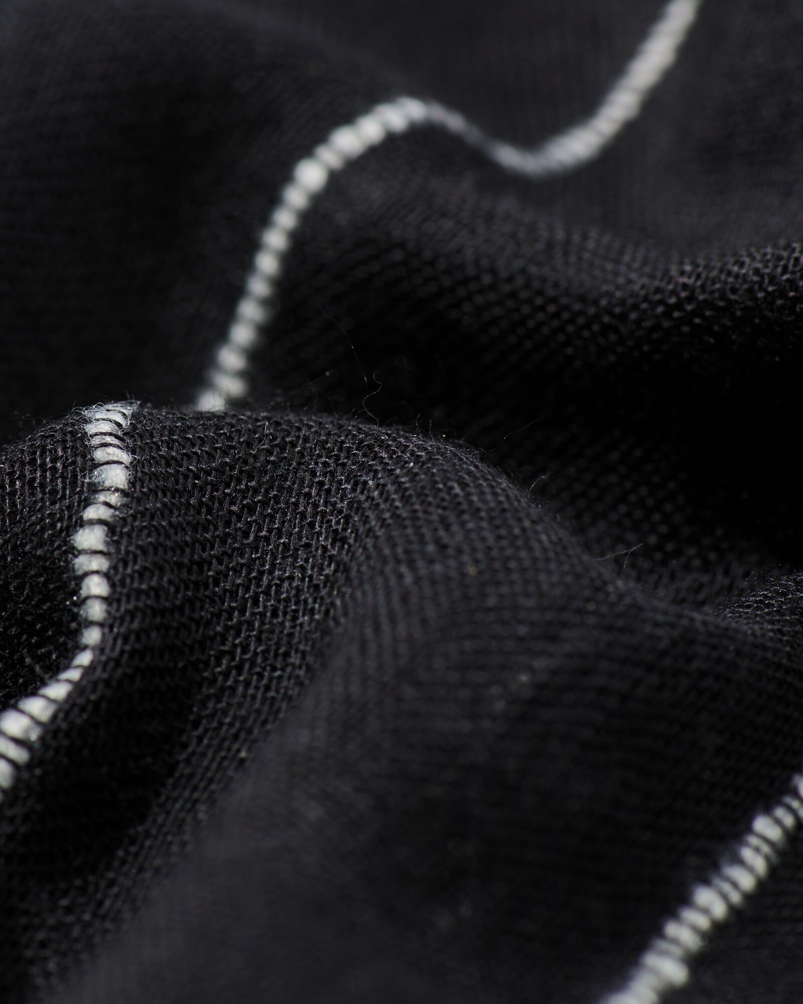 damessjaal 80x185cm strepen zwart-wit - 1760187 - HEMA