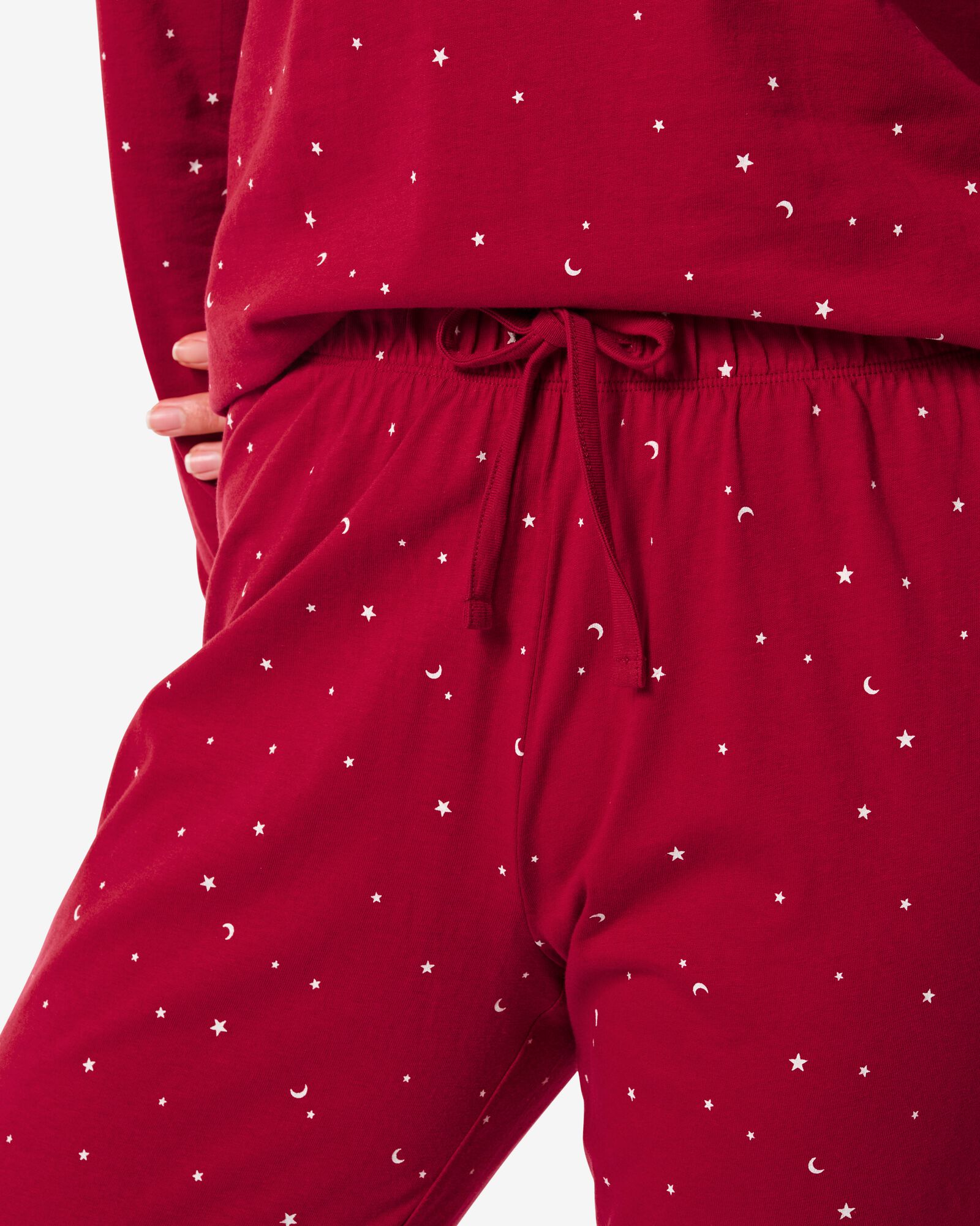 pyjama femme coton rouge S - 23460246 - HEMA