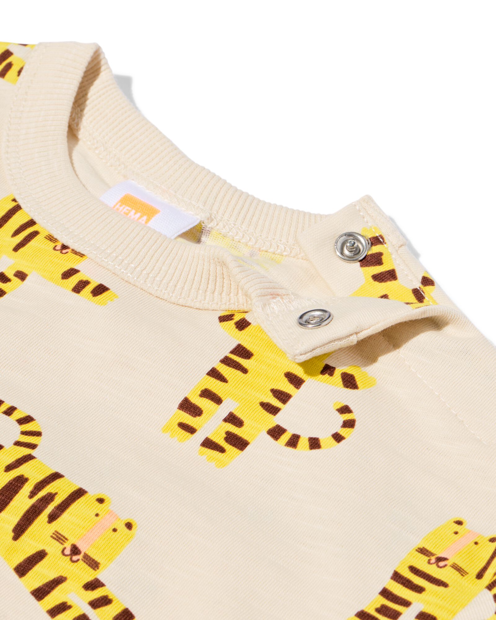 t-shirt b&eacute;b&eacute; tigre &eacute;cru &eacute;cru - 33190470ECRU - HEMA