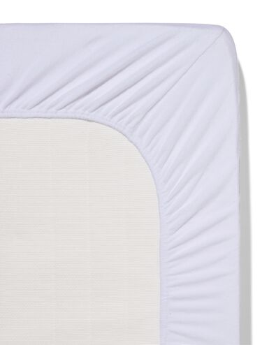 drap-housse boxspring molleton stretch 140x200 blanc - 5180071 - HEMA