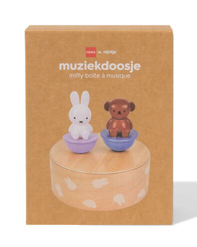 bo&icirc;te &agrave; musique Miffy bois - 60410336 - HEMA