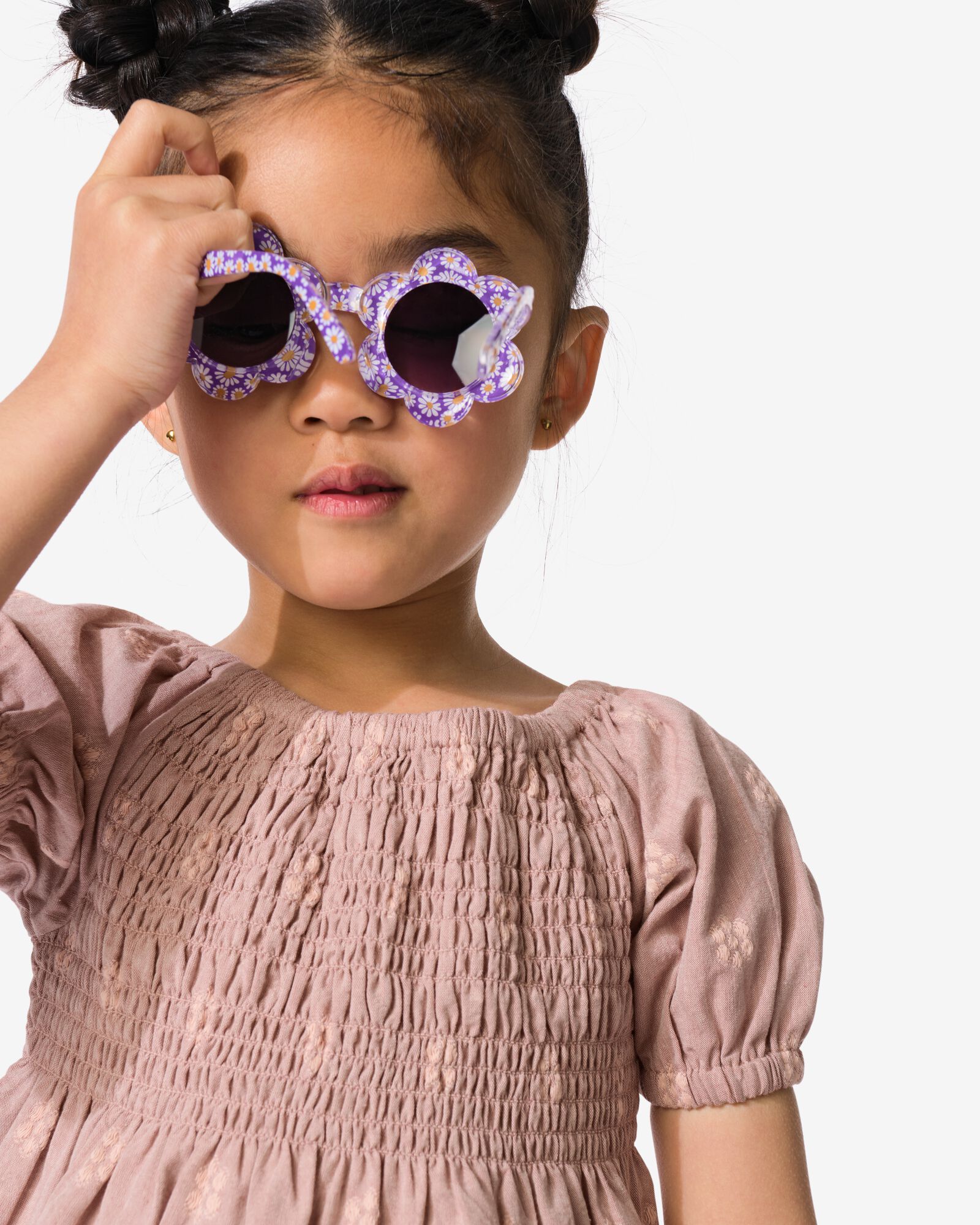 chemisier enfant fleurs vieux rose vieux rose - 30866027OLDPINK - HEMA