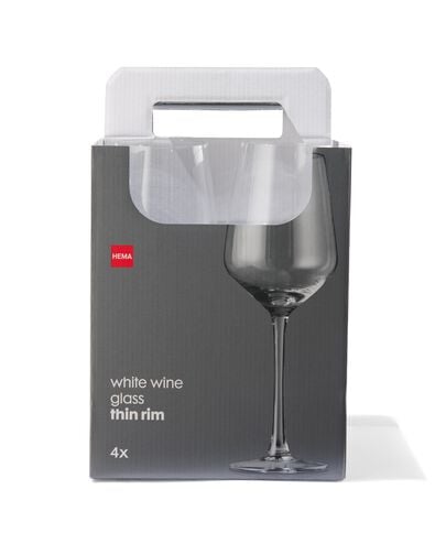 4 verres à vin blanc 350ml - 9401011 - HEMA