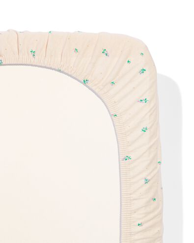 drap-housse pour lit d&rsquo;enfant 60x120 fleurs - 33304530 - HEMA