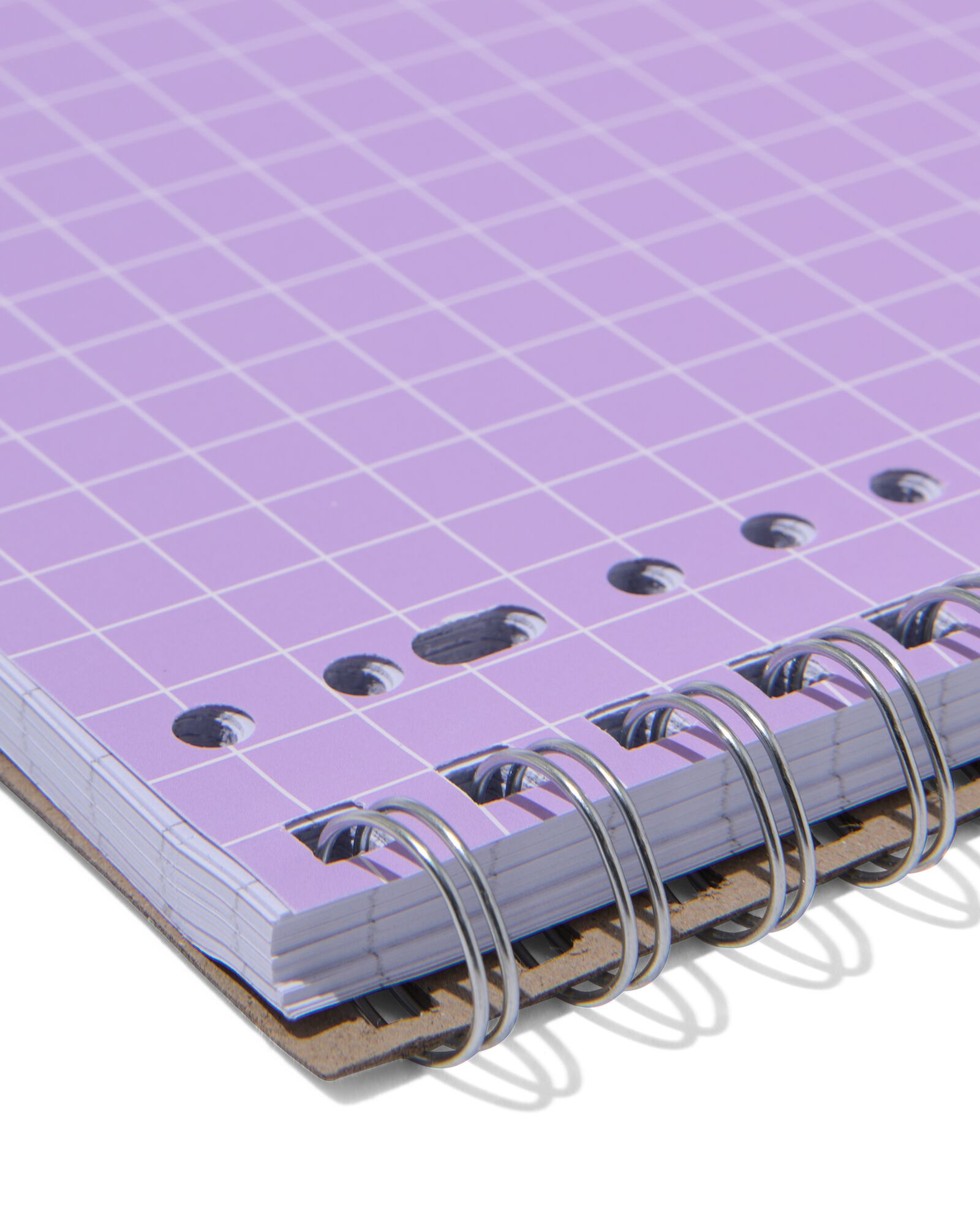 collegeblokken lila A4 geruit 10mm - 3 stuks - 14120216 - HEMA