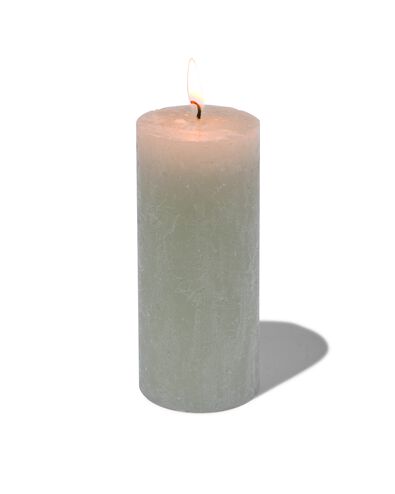 bougie rustique &Oslash;5x11 vert clair vert clair 5 x 11 - 13503396 - HEMA
