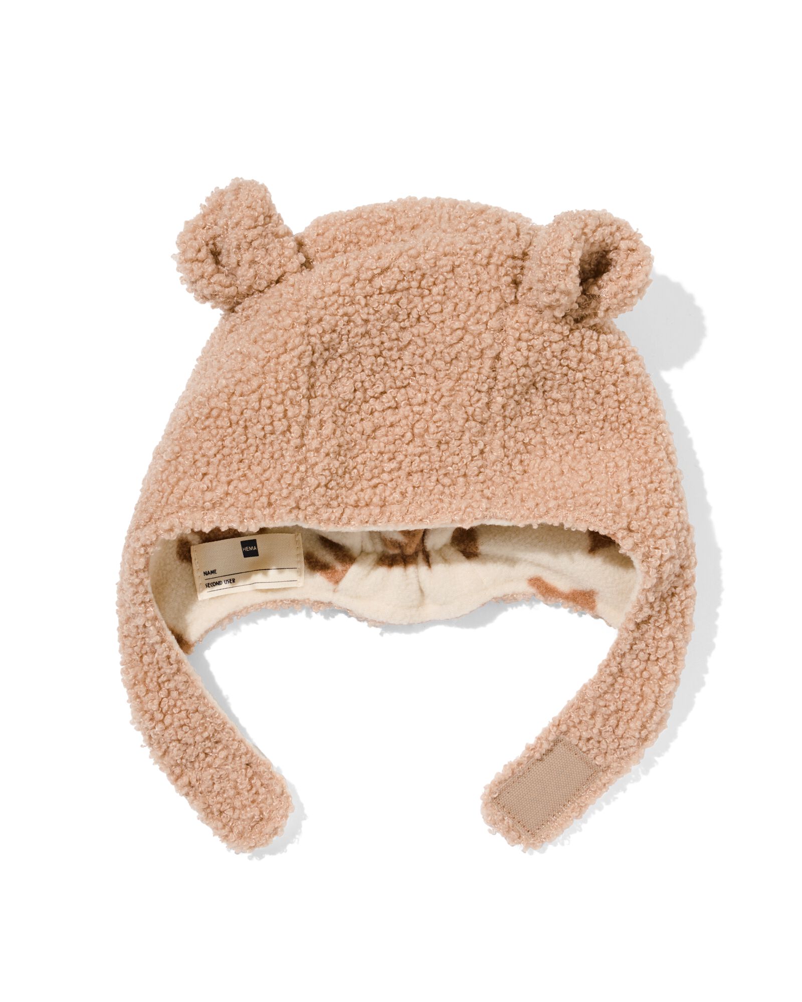 bonnet b&eacute;b&eacute; teddy avec oreilles beige - 33200295BEIGE - HEMA