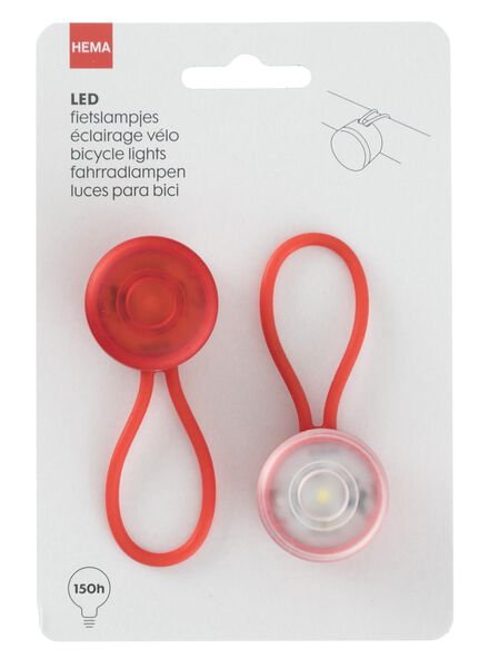 2-pak LED fietslampjes - 41198089 - HEMA