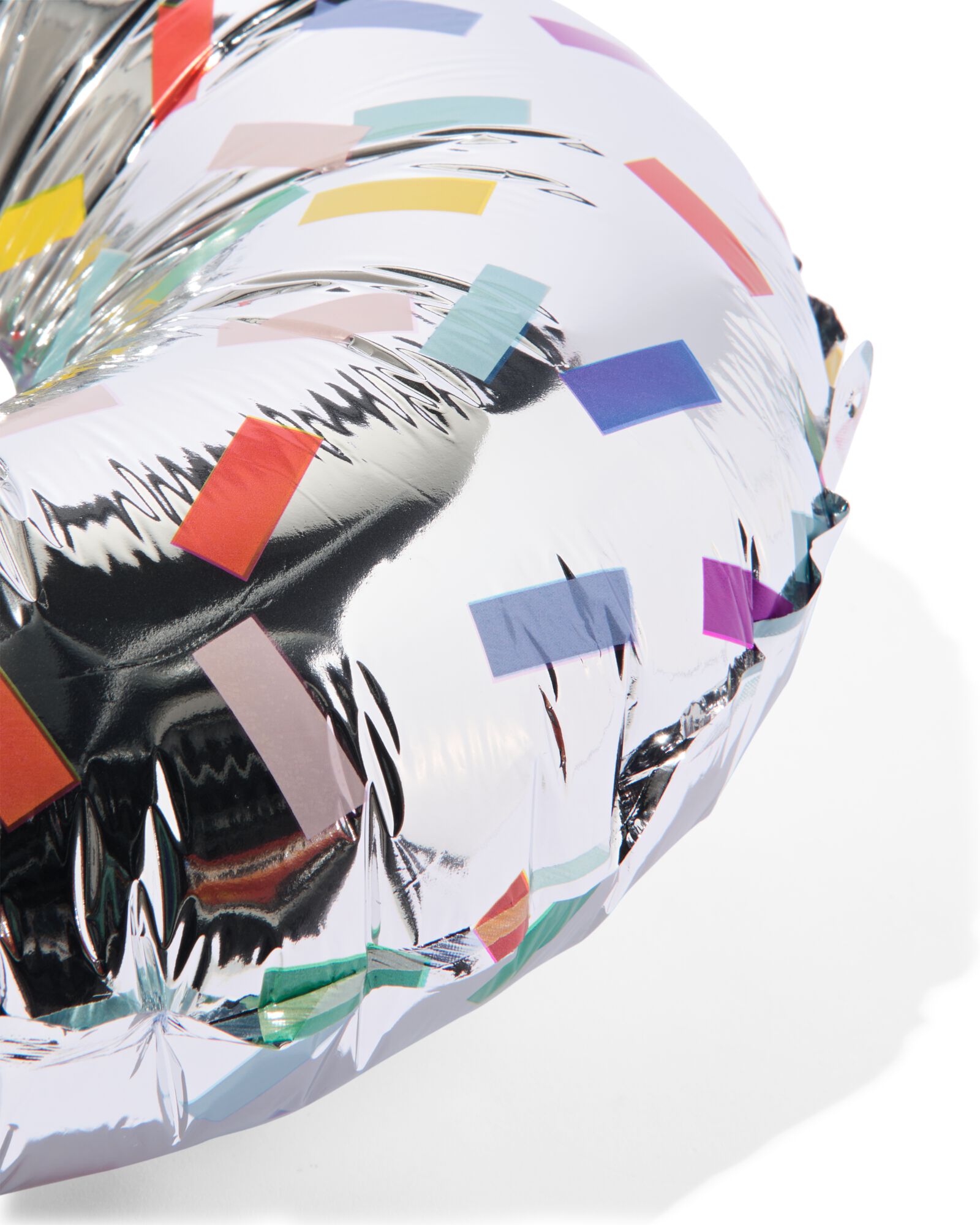 ballon alu chiffre 8 confetti XL argent&eacute; 8 - 14250035 - HEMA