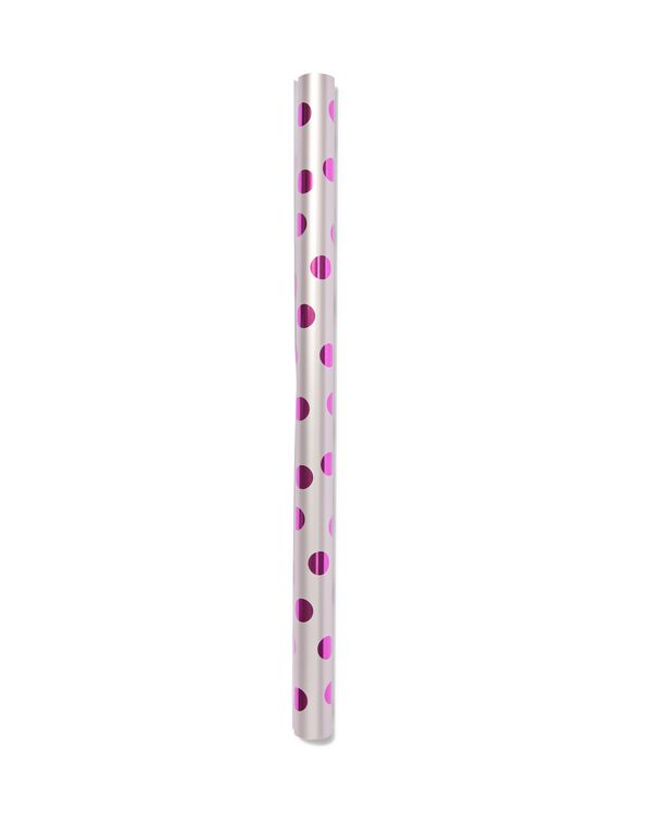 papier cadeau point rose  - 14790075 - HEMA