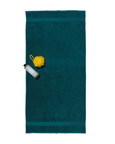 handdoek zware kwaliteit donkergroen handdoek 70 x 140 - 5220015 - HEMA
