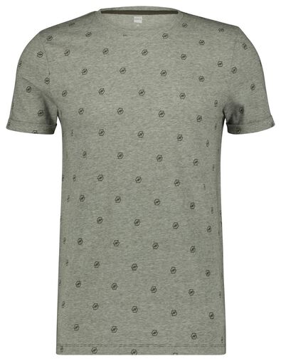 Herren-T-Shirt graugrün - 1000022454 - HEMA