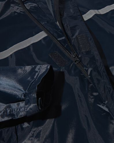 Regenanzug für Erwachsene, faltbar, dunkelblau blau M - 34460032 - HEMA