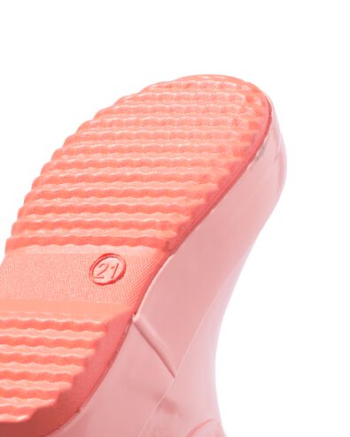 baby regenlaarzen rubber roze koraal koraal - 33240150CORAL - HEMA