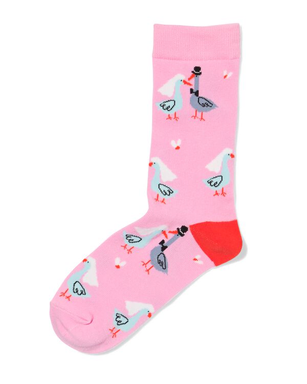Socken f&uuml;r Erwachsene &bdquo;Love Birds&ldquo; rosa rosa - 4100335PINK - HEMA