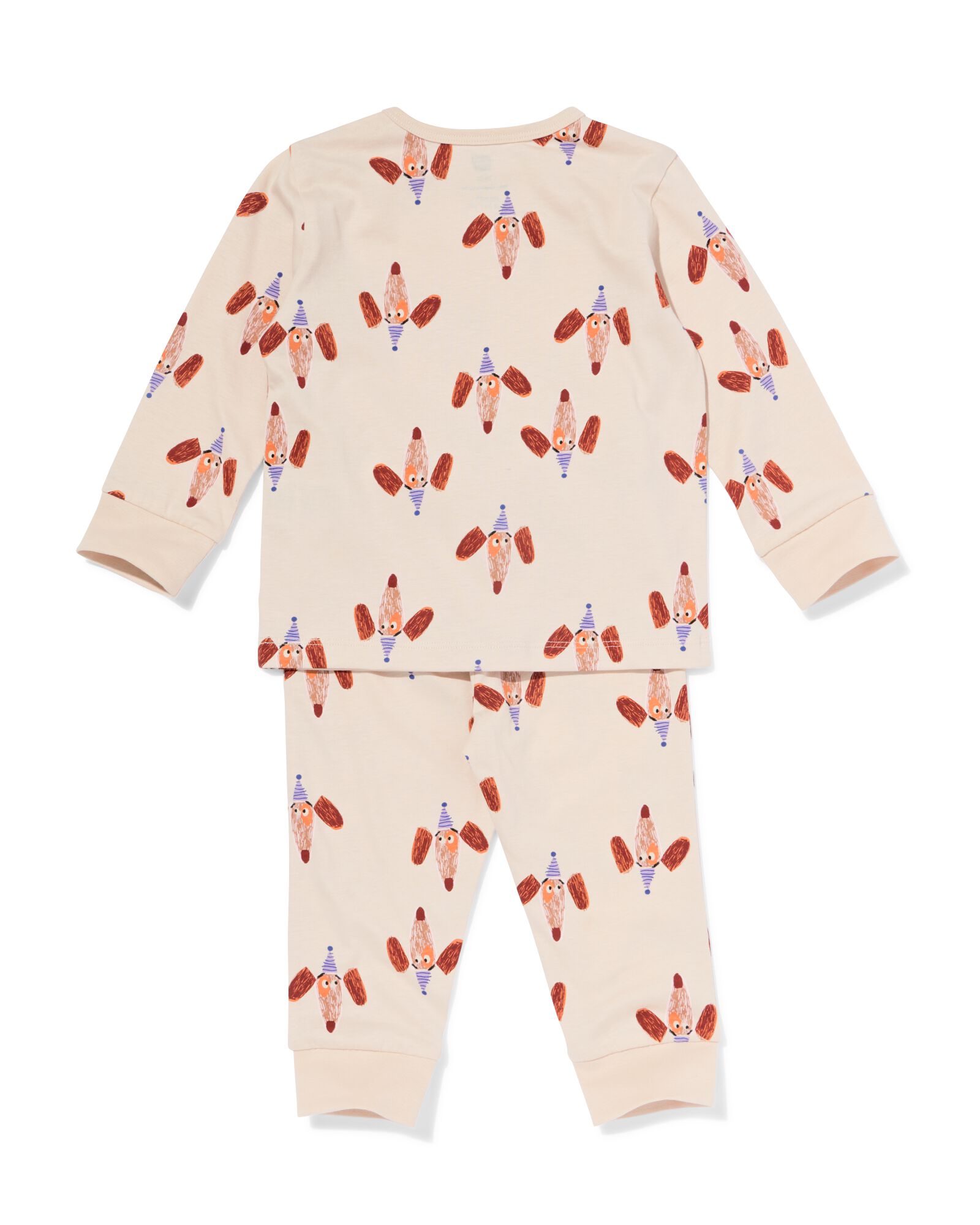 babypyjama feesthonden gebroken wit - 33367850OFFWHITE - HEMA