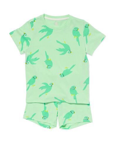 pyjacourt enfant coton stretch oiseaux vert 110/116 - 23031783 - HEMA