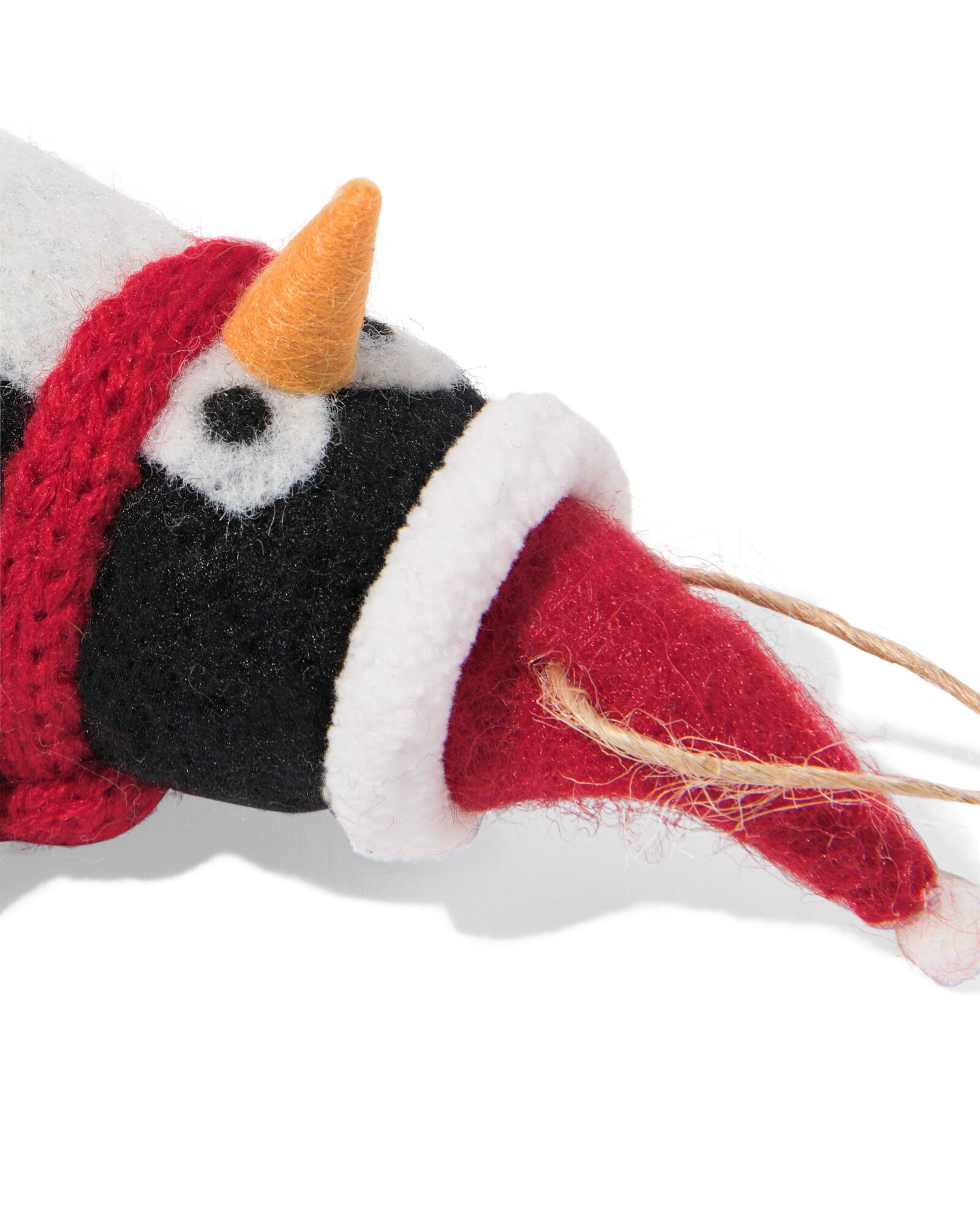 kersthanger 10cm vilt pinguin - 25100269 - HEMA