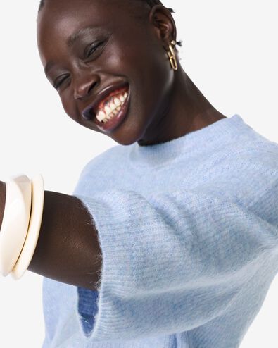 damestrui Grace fijngebreid blauw blauw - 36207070BLUE - HEMA