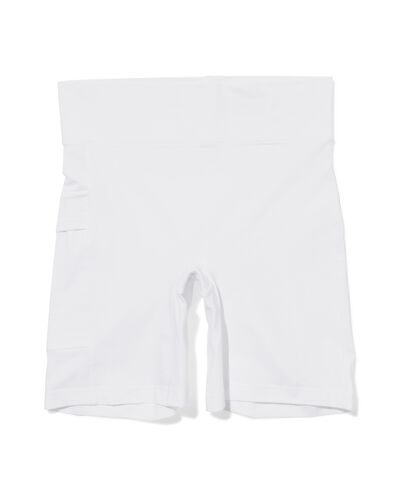 dames fietsshort real lasting cotton wit wit - 1000019864 - HEMA