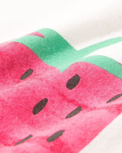 Baby-T-Shirt, Erdbeere eierschalenfarben 86 - 33044155 - HEMA