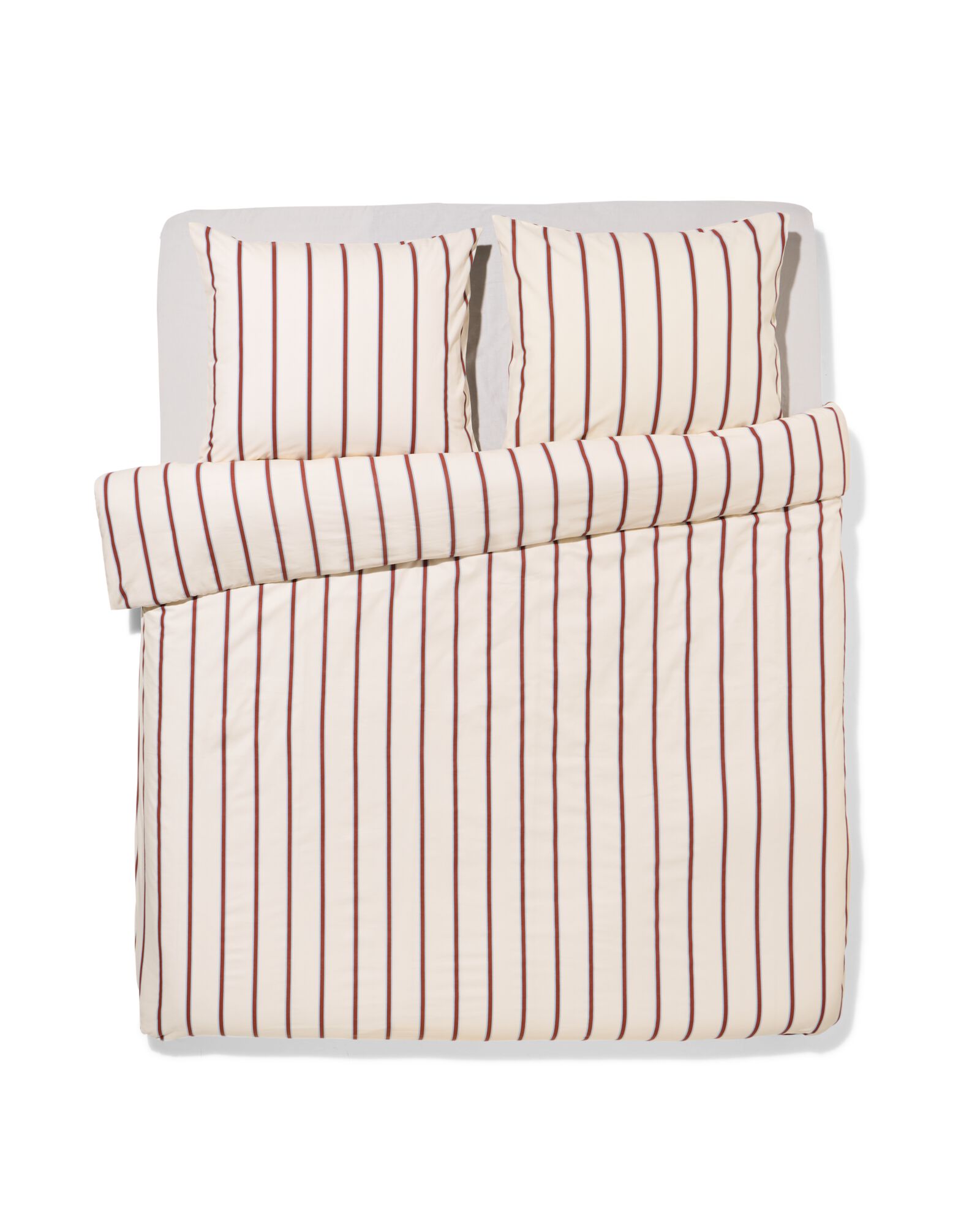 housse de couette 200x200/220cm coton doux ray&eacute; - 5700229 - HEMA