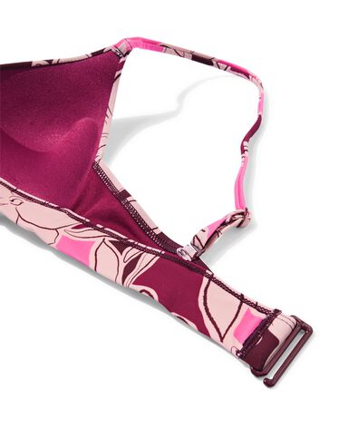 Damen-Bikinioberteil Janna, Push-up, gebl&uuml;mt rosa rosa - 22360300PINK - HEMA