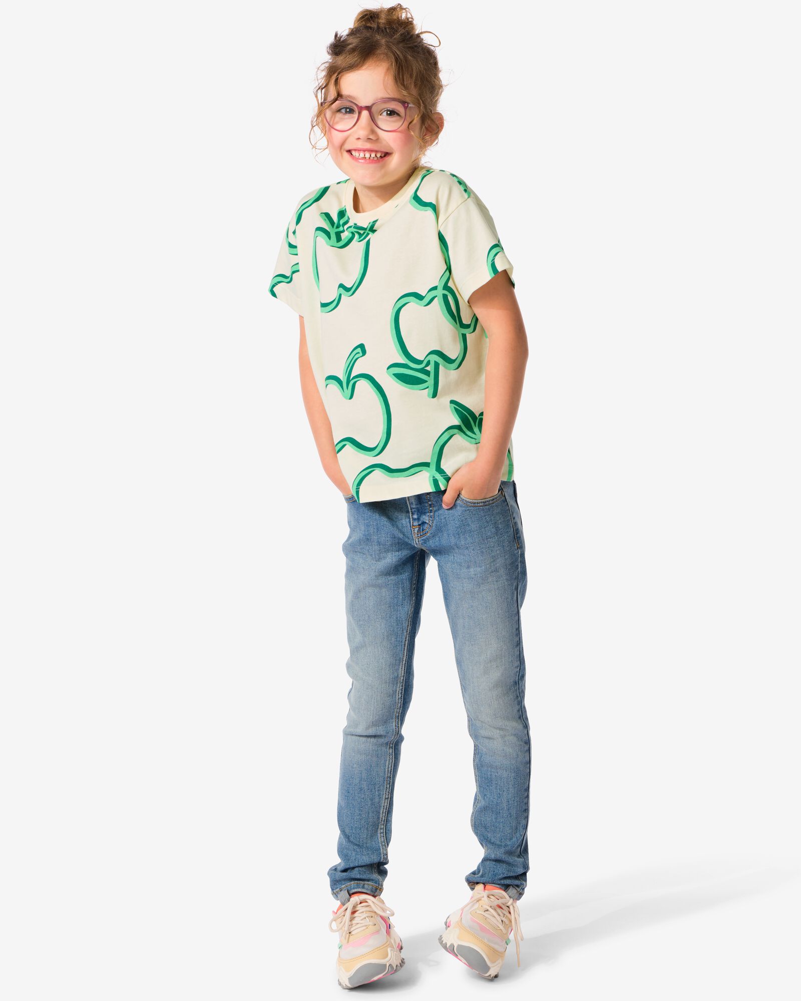 Kinder-Skinnyjeans mittelblau mittelblau - 30822939MIDBLUE - HEMA