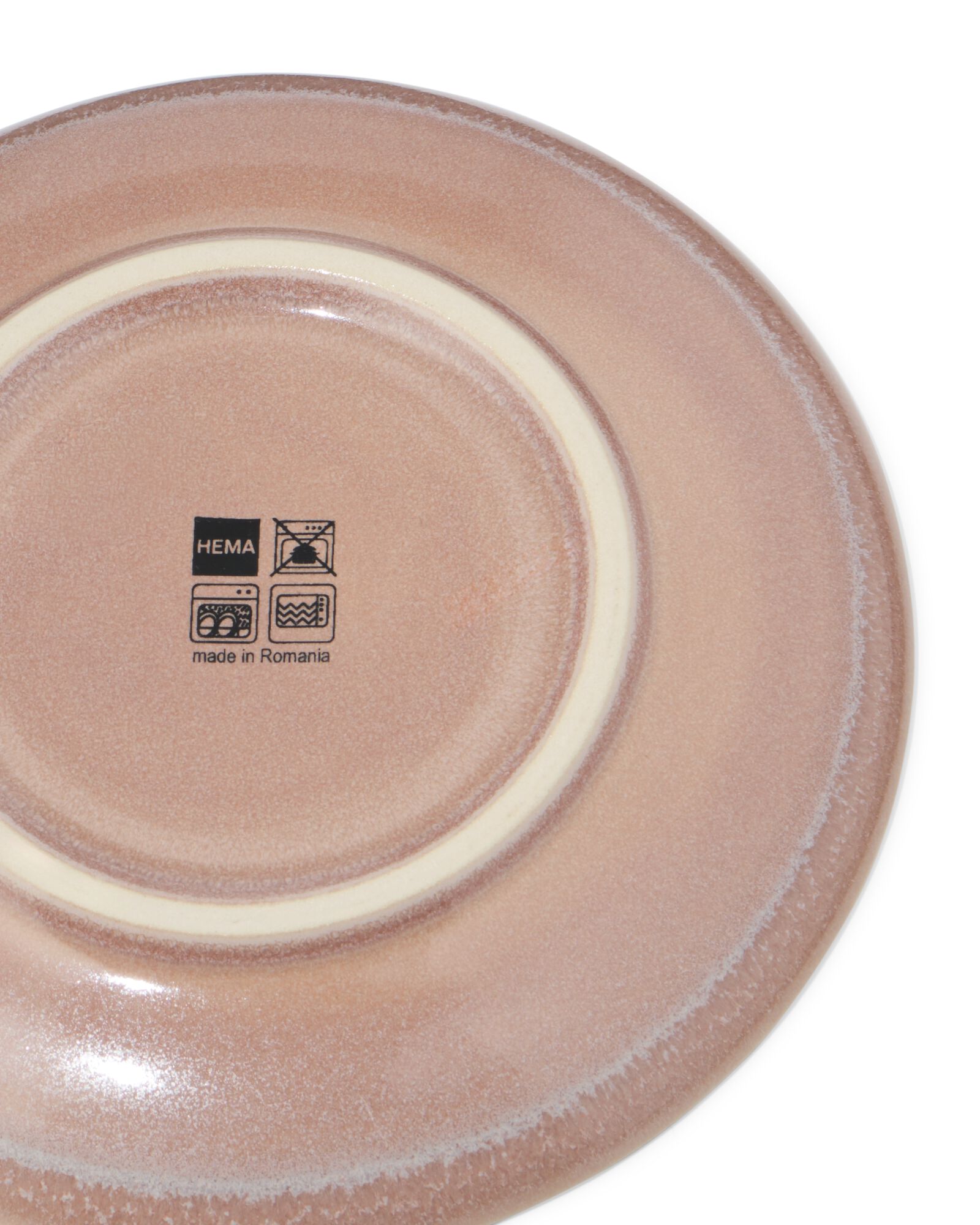 Kuchenteller &Oslash; 16 cm, Puur, reaktive Glasur, taupe - 9650177 - HEMA