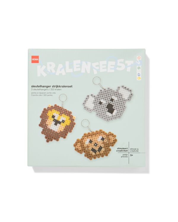 perles &agrave; repasser porte-cl&eacute;s animaux  - 15900525 - HEMA