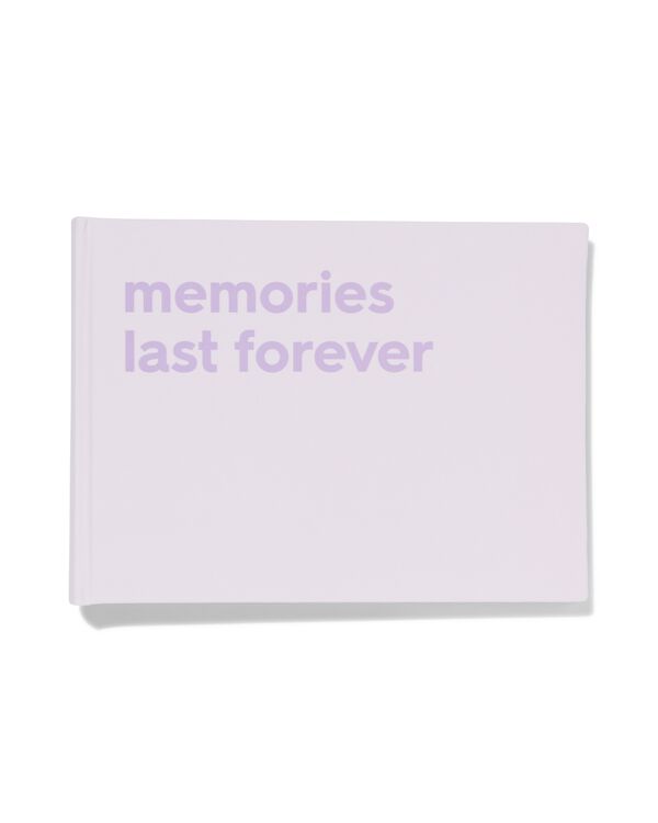 fotoboek 18x24 linnen lila - 14650223 - HEMA