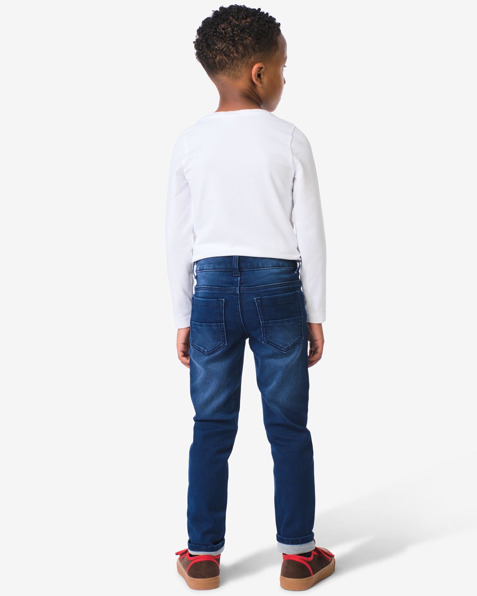 jog denim skinny enfant bleu fonc&eacute; bleu fonc&eacute; - 1000028286 - HEMA
